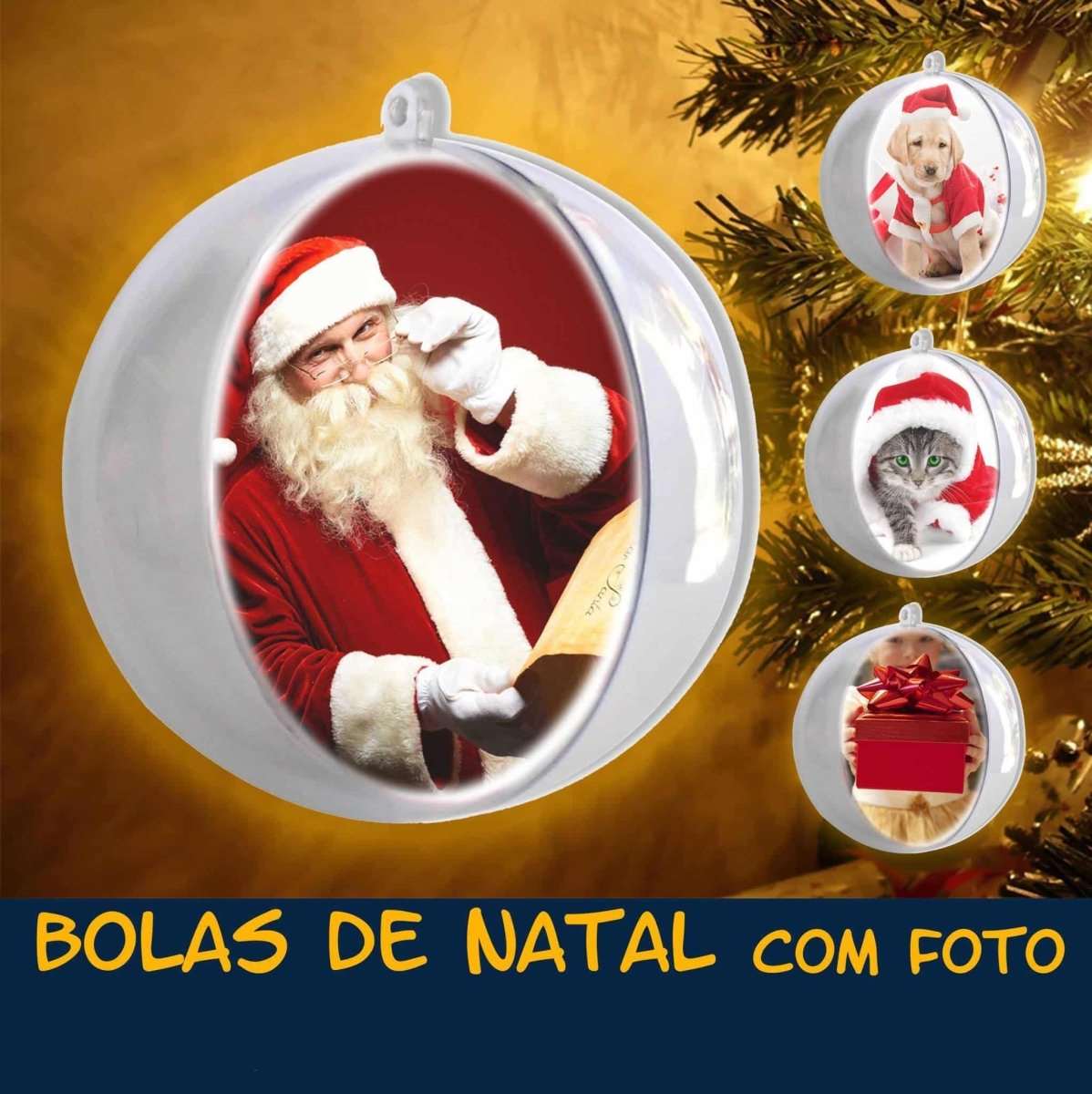 Kit 10 Bolas de Acrílico 5 cm Com Foto - RMCLICK
