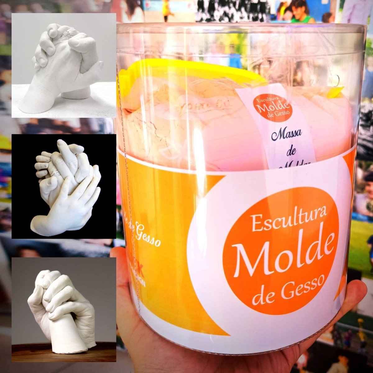 Mãos em Gesso Kit Completo Escultura DIY