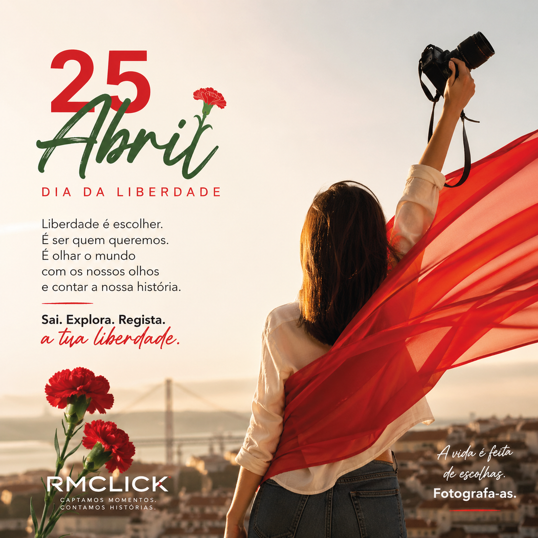 Hoje celebramos a liberdade.