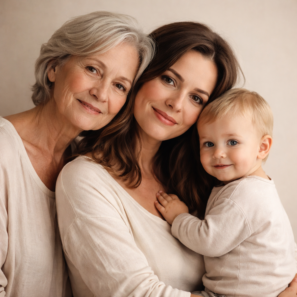 3 gerações. Uma fotografia para sempre.