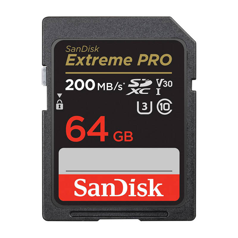 Cartão de Memória Sandisk Cartão Sdxc Extreme Pro 64GB V30 USH-1 (200MB/s) (class 10) Exclusivo Online - RMCLICK 