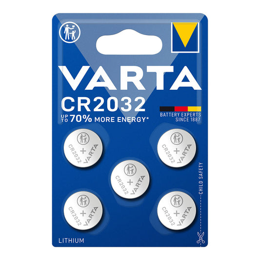 Pilha Varta CR2032 3V Lítio (Pack de 5) Exclusivo Online - RMCLICK 