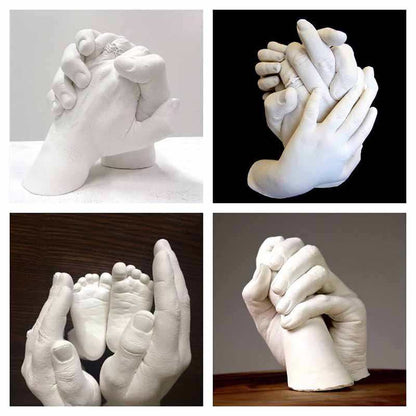 Mãos em Gesso Kit Completo Escultura DIY - RMCLICK