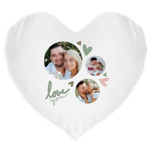 Almofada Coração Personalizada 34x34 cm – Conforto com emoção