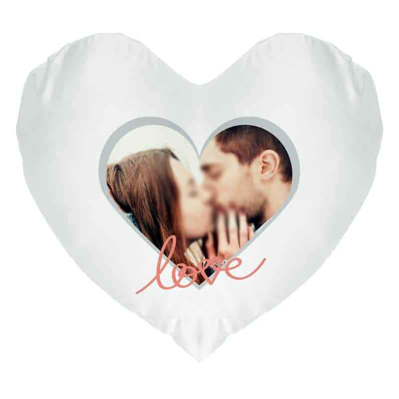 Almofada Coração Personalizada 34x34 cm – Conforto com emoção