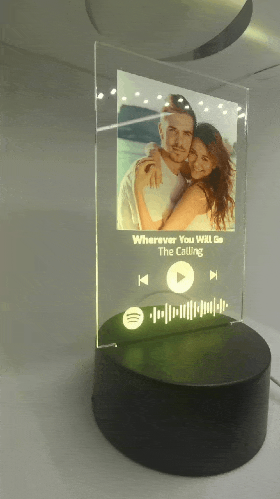 Moldura Spotify Acrílica com LED - Personalizável - RMCLICK